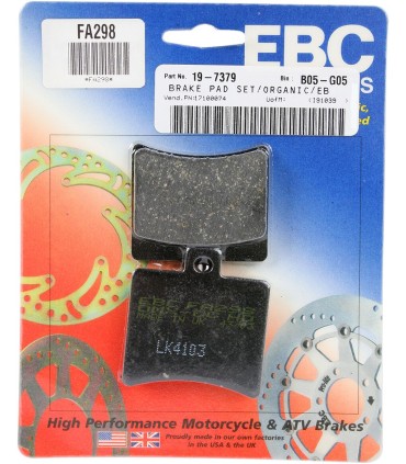 BRAKE PAD FA SER ORGANIC