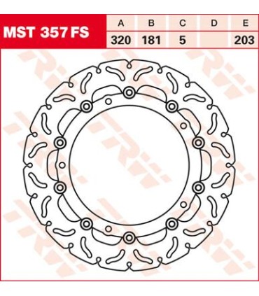 ROTOR TRW MST357FS