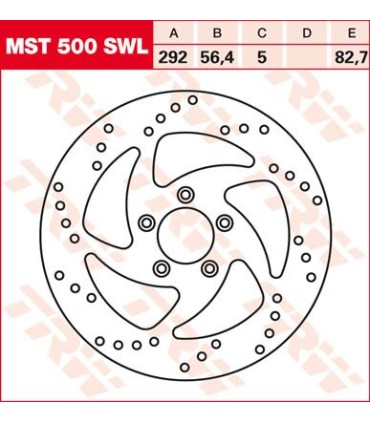 FRNT BRK DISC XL/BT SWPT LEFT
