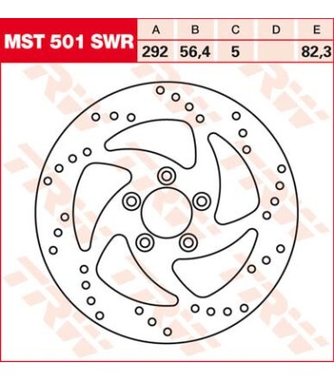 REAR BRAKE DISC BT SWEPT RIGHT