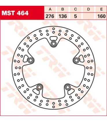 BRAKE ROTOR FIX ROUND L/R