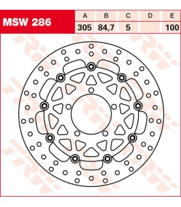 BRAKE ROTOR FLOAT ROUND L/R