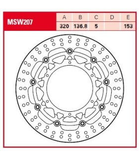 BRAKE ROTOR FLOAT RND L/R