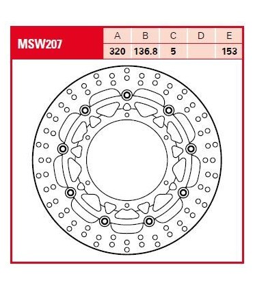 BRAKE ROTOR FLOAT RND L/R
