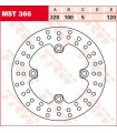 DISQUE DE FREIN TRW MST366