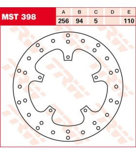 BRAKE DISC TRW MST398