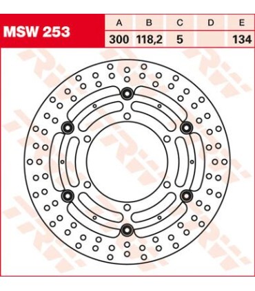 BRAKE DISC FL MSW253