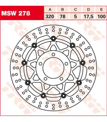 BRAKE DISC FL MSW278