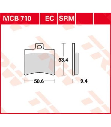 BRAKE PAD TRW MCB710