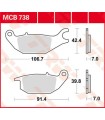 BRAKE PAD TRW MCB738