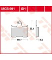 PLAQUETTES DE FREIN TRW MCB691