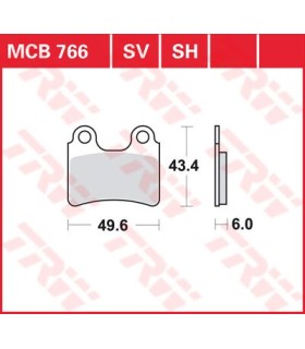 BRAKE PAD TRW MCB766