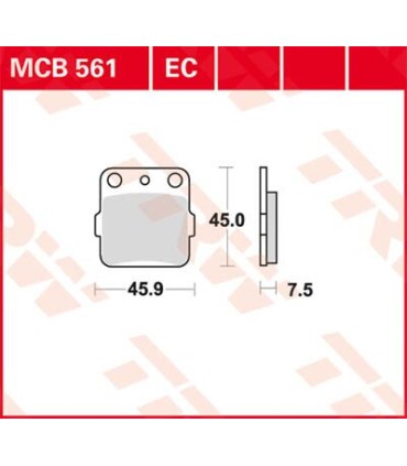BRAKE PAD TRW MCB561