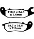 BRAKE PAD SFA ORG SCOOTER