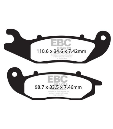BRAKE PAD CARBON TT DIRT