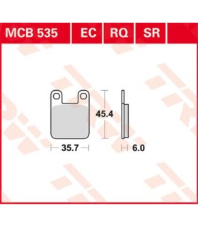 BRAKE PAD ORGANIC OFFROAD