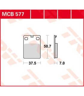 BRAKE PAD ORGANIC STREET