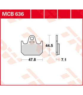 BRAKE PAD ORGANIC STREET