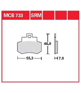 BRAKE PAD ORGANIC STREET