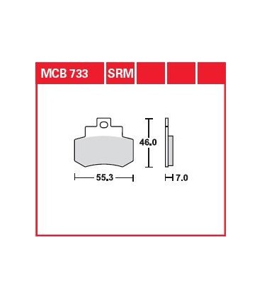 BRAKE PAD ORGANIC STREET
