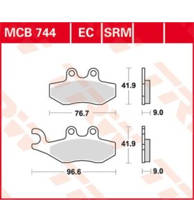 BRAKE PAD ORGANIC SCOOTER -125