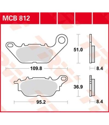 BRAKE PAD ORGANIC STREET