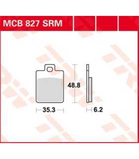 BRAKE PAD ORGANIC STREET
