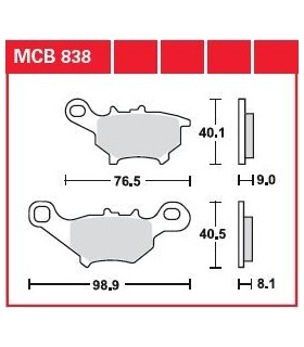 BRAKE PAD ORGANIC STREET