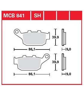 BRAKE PAD ORGANIC STREET