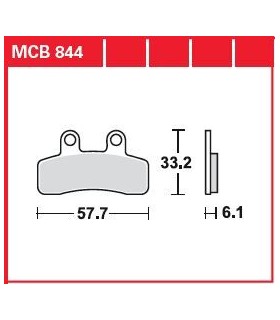BRAKE PAD ORGANIC STREET