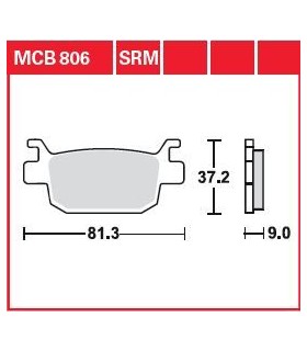 BRAKE PAD ORGANIC STREET