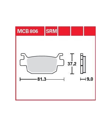 BRAKE PAD ORGANIC STREET