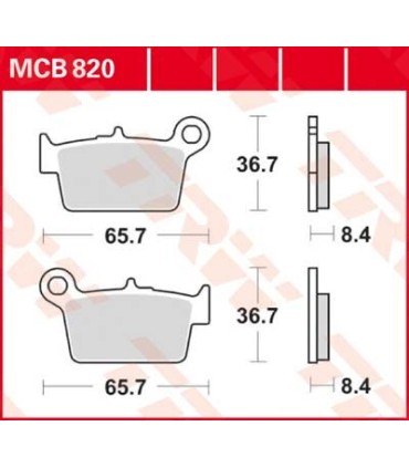 BRAKE PAD ORGANIC STREET