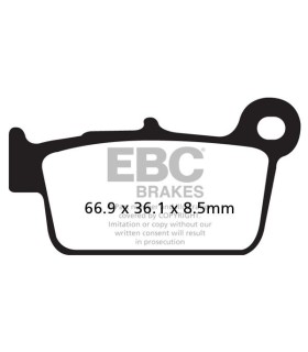 BRAKE PAD CARBON TT DIRT