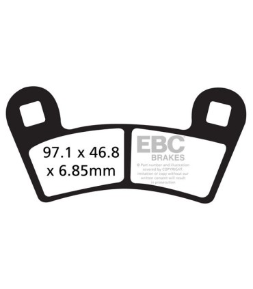 BRAKE PAD CARBON TT DIRT