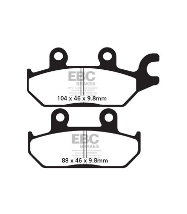 BRAKE PAD CARBON TT DIRT