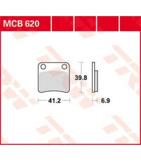 BRAKE PAD ORGANIC STREET