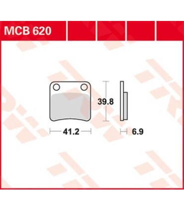 BRAKE PAD ORGANIC STREET