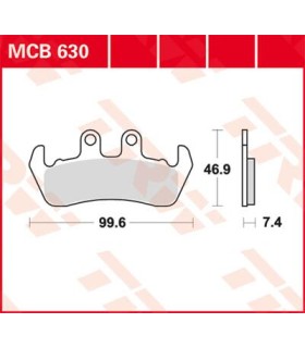 BRAKE PAD ORGANIC STREET
