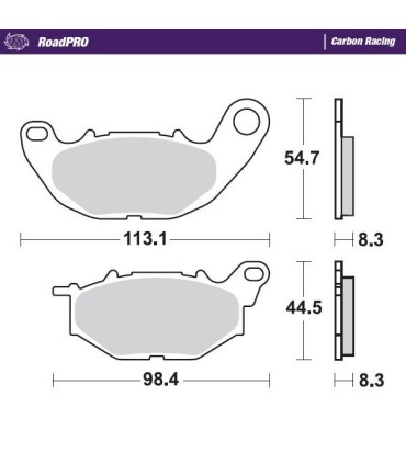 BRAKE PAD CARBON RACING