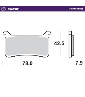 BRAKE PAD CARBON RACING
