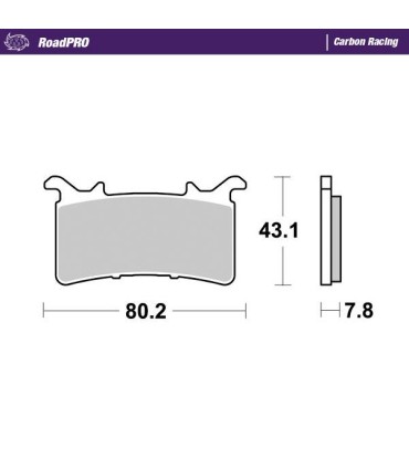 BRAKE PAD CARBON RACING