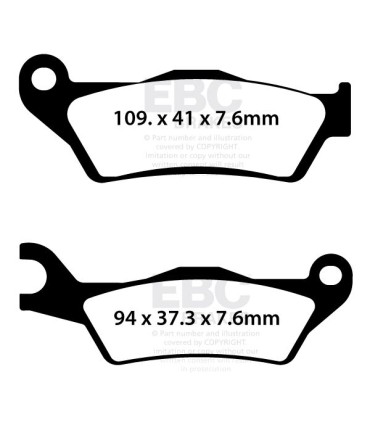 BRAKE PAD SFA ORG SCOOTER