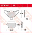 PLAQUETTES DE FREIN TRW MCB523SI