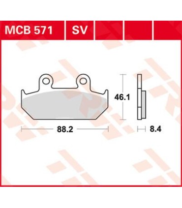 BRAKE PAD TRW MCB571SV