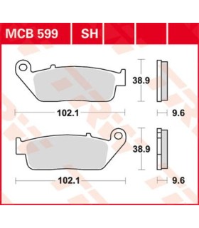 BRAKE PAD TRW MCB599SH