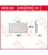 BRAKE PAD TRW MCB602SV