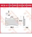 BRAKE PAD TRW MCB611SV