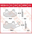 BRAKE PAD TRW MCB615SI