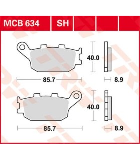 BRAKE PAD TRW MCB634SH